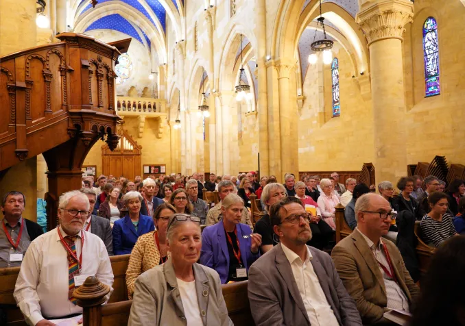 Culte à la Collégiale de Neuchâtel, 9 juin 2024, accueillant le synode de l'EERS ©EERS